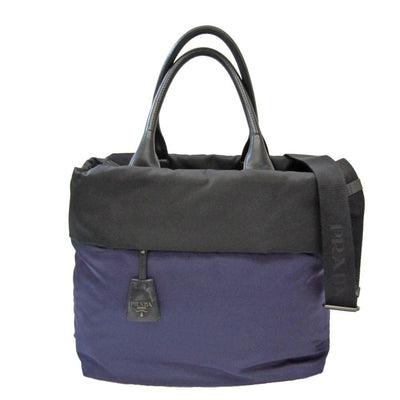 Black Leather Prada Tessuto