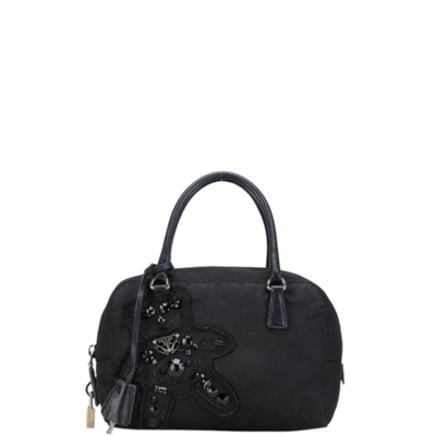 Pre-Owned Black Leather Prada Handbag