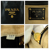 Thumbnail of Black Leather Prada Tote - Image 7