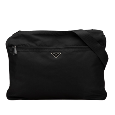 Vintage Black Nylon Prada Tessuto