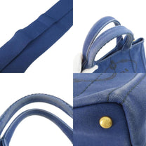 Thumbnail of Blue Canvas Prada Handbag - Image 8
