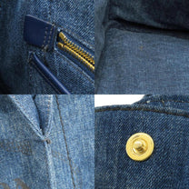 Thumbnail of Vintage Blue Fabric Prada Canapa Tote - Image 8