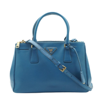 Thumbnail of Pre-Owned Blue Leather Prada Galleria Bag - Image 1
