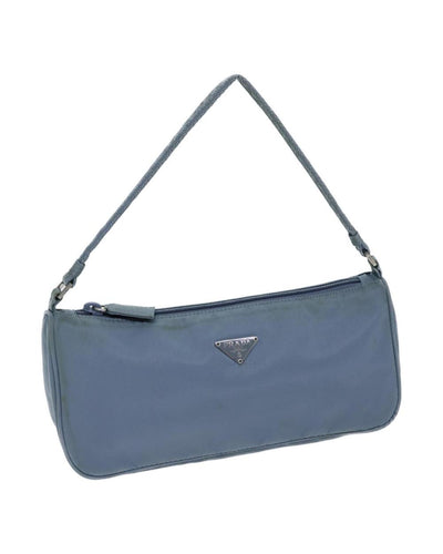 Pre-Owned Blue Nylon Prada Handbag
