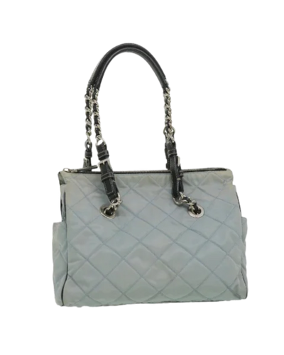 Vintage Blue Nylon Prada Shoulder Bag