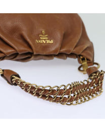 Thumbnail of Brown Leather Prada Shoulder Bag - Image 7