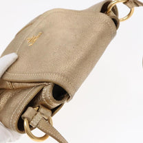 Thumbnail of Vintage Gold Leather Prada Shoulder Bag - Image 6