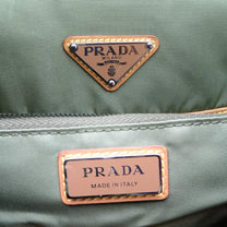 Thumbnail of Pre-Owned Green Leather Prada Backpack - Image 7