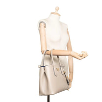 Thumbnail of Vintage Grey Leather Prada Handbag - Image 7