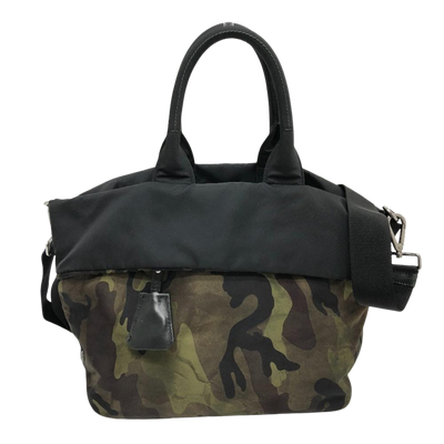 Pre-Owned Grey Nylon Prada Handbag