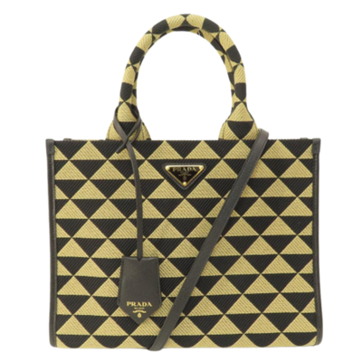 Vintage Multicolor Canvas Prada Handbag