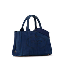 Thumbnail of Navy Canvas Prada Canapa Tote - Image 3