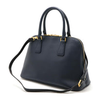 Thumbnail of Pre-Owned Navy Leather Prada Handbag - Image 2