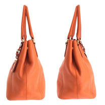 Thumbnail of Vintage Orange Leather Prada Shoulder Bag - Image 7