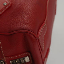 Thumbnail of Red Leather Prada Handbag - Image 7