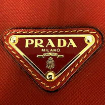 Thumbnail of Red Leather Prada Handbag - Image 8