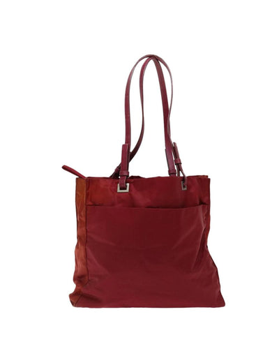 Pre-Owned Red Nylon Prada Shoulder Bag