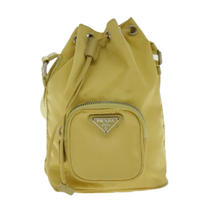 Thumbnail of Yellow Fabric Prada Shoulder Bag - Image 1