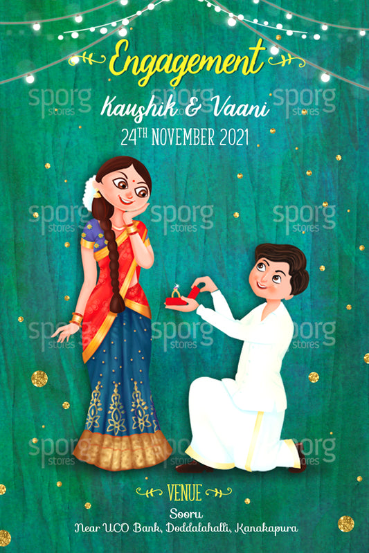 Illustrated Marathi / Maharashtrain Wedding Invitation – SPORG Stores