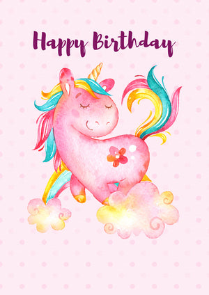 unicorn happy birthday poster sporg stores