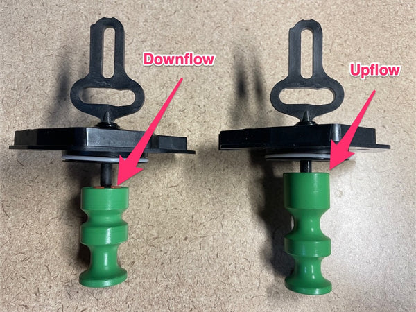 upflow vs downflow water softener piston