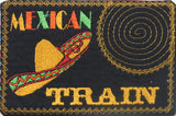 MEXICAN TRAIN GAME In The Hoop Embroidered Mug Mat. - Digital File - I ...