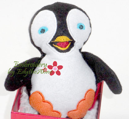 Download PENGUIN STUFFIE He and She in 3 Sizes In The Hoop Machine ...