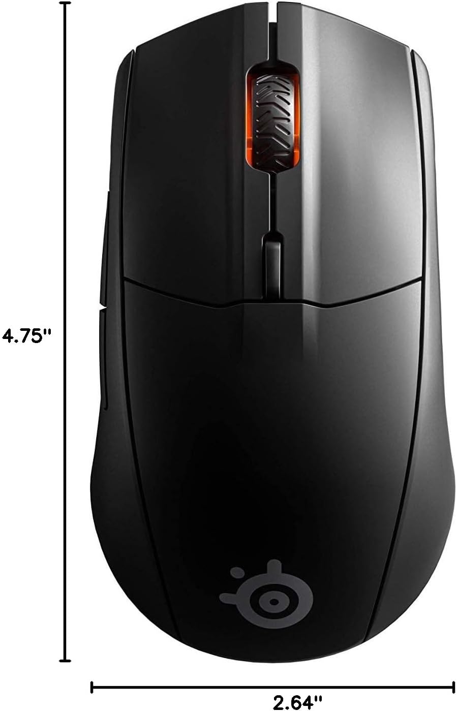 SteelSeries Rival 3 Wireless Gaming Mouse dimensions