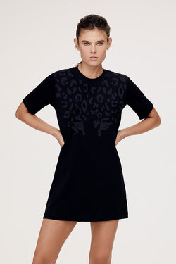 t shirt dress leopard