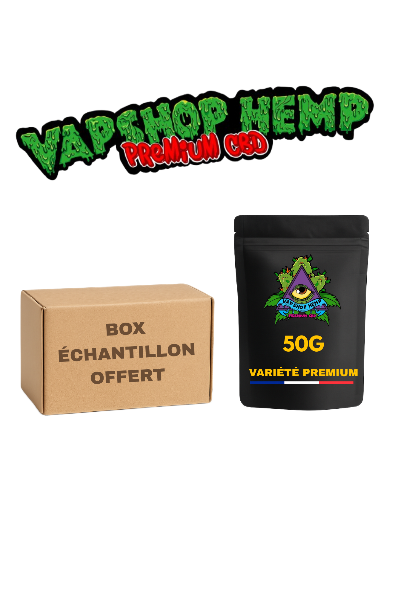 Pack échantillon + logo VapShopAmp + 50g à gagner