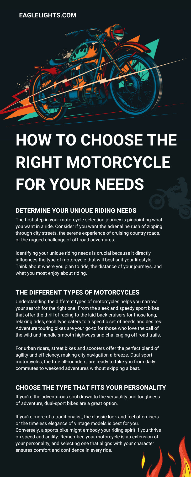 How To Choose the Right Motorcycle for Your Needs