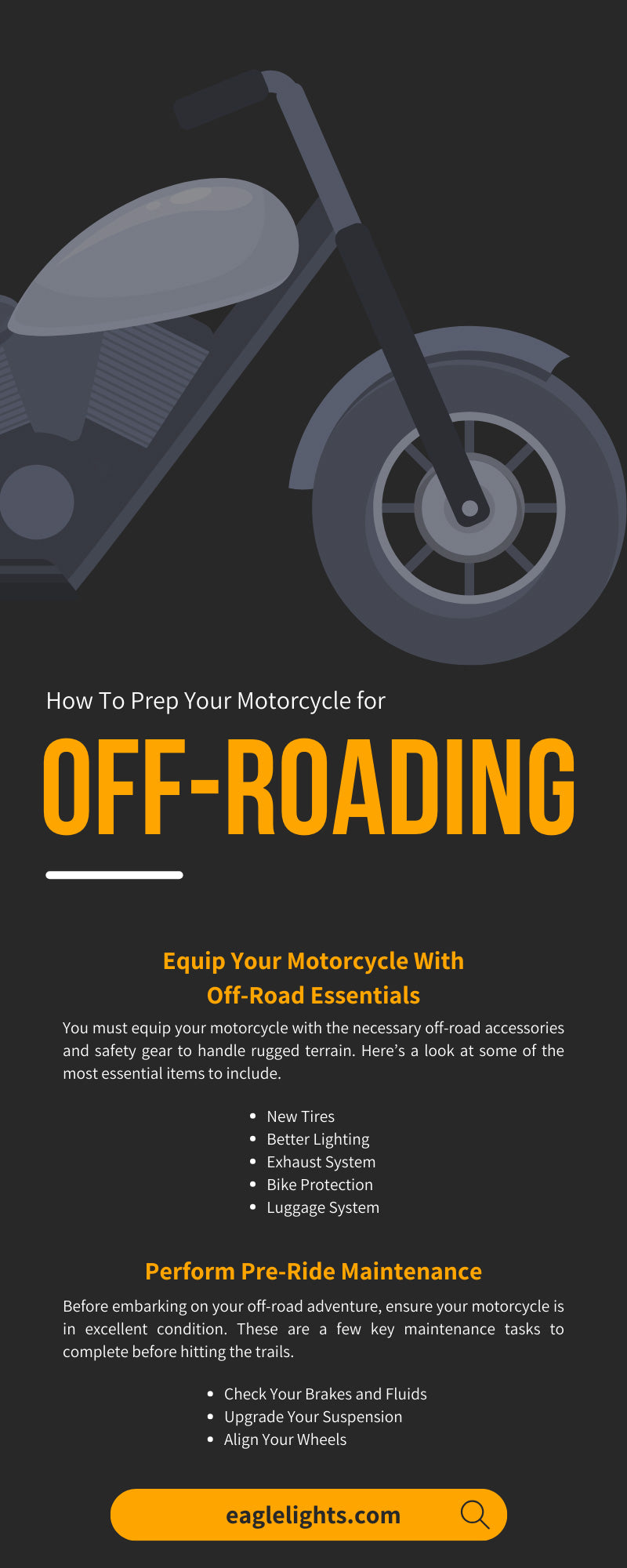 How To Prep Your Motorcycle for Off-Roading