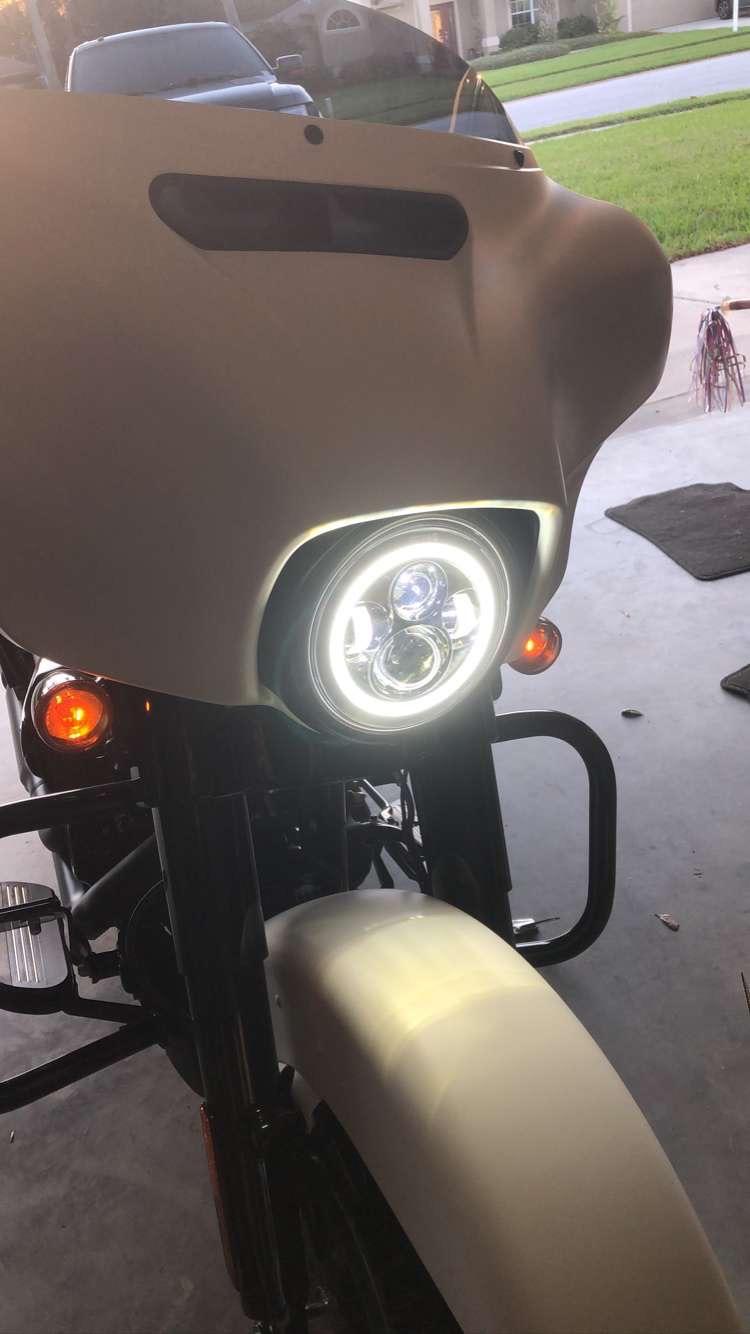 halo headlights for harley davidson