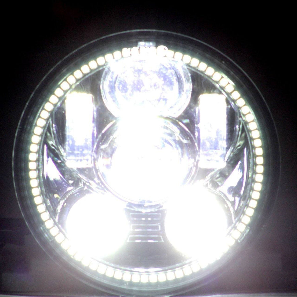 Eagle Lights Generation III LED Headlight with Halo Ring For Honda VTX ...