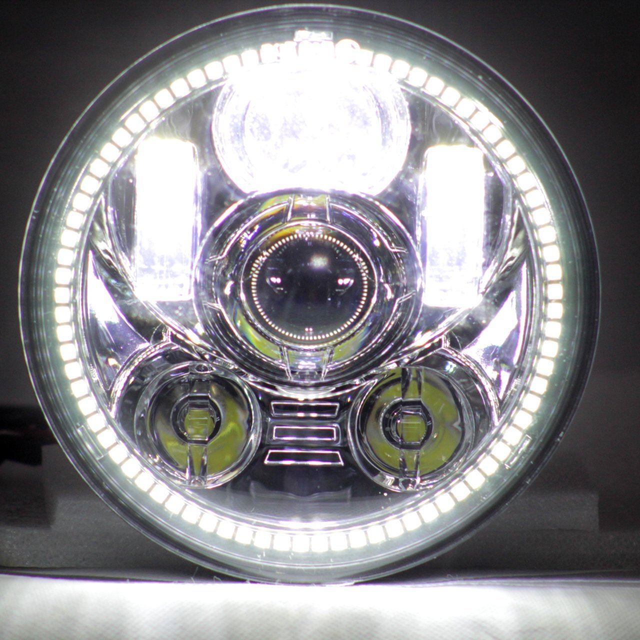 Eagle Lights Generation III LED Headlight with Halo Ring For Honda VTX ...