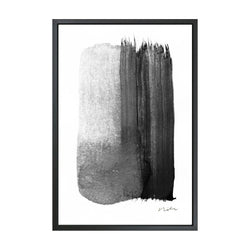 Modern Wall Art 3d Wall Panels Stroke In B W 2 Framed