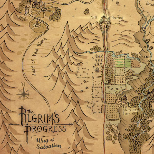 Pilgrims Progress Map – Way of Salvation – Visual Theology