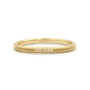 The Perfect Milgrain Diamond Band - Jennifer Dawes Design