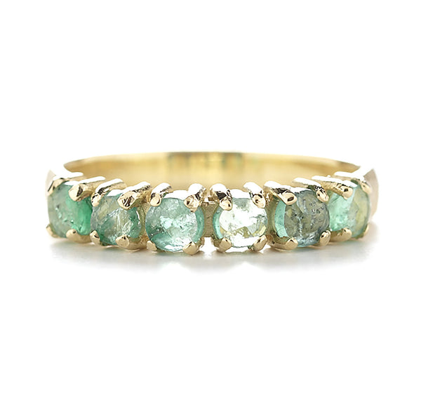 Facet Round Emerald Ring – Jennifer Dawes Design