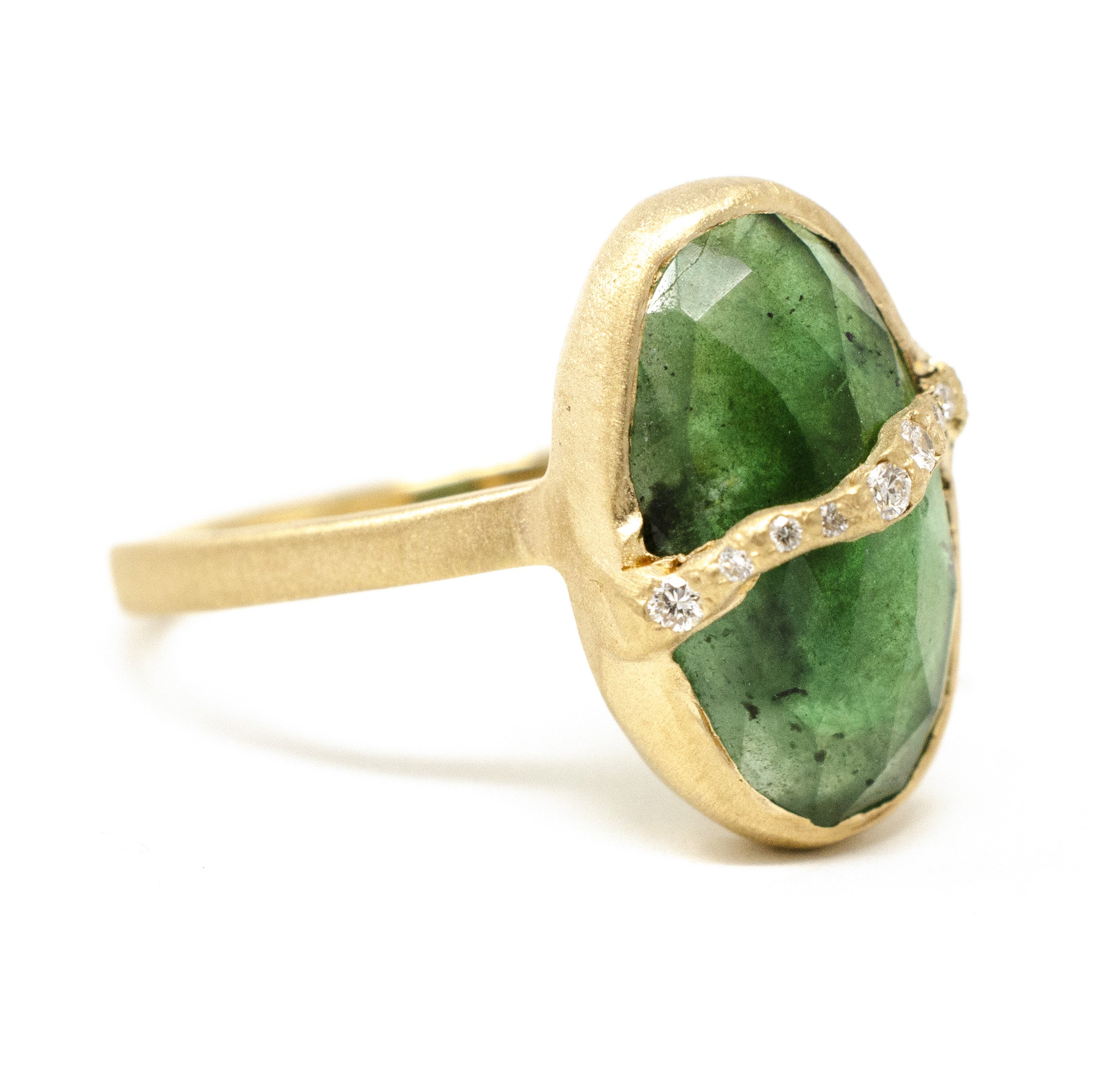 Emerald Fault Line Ring