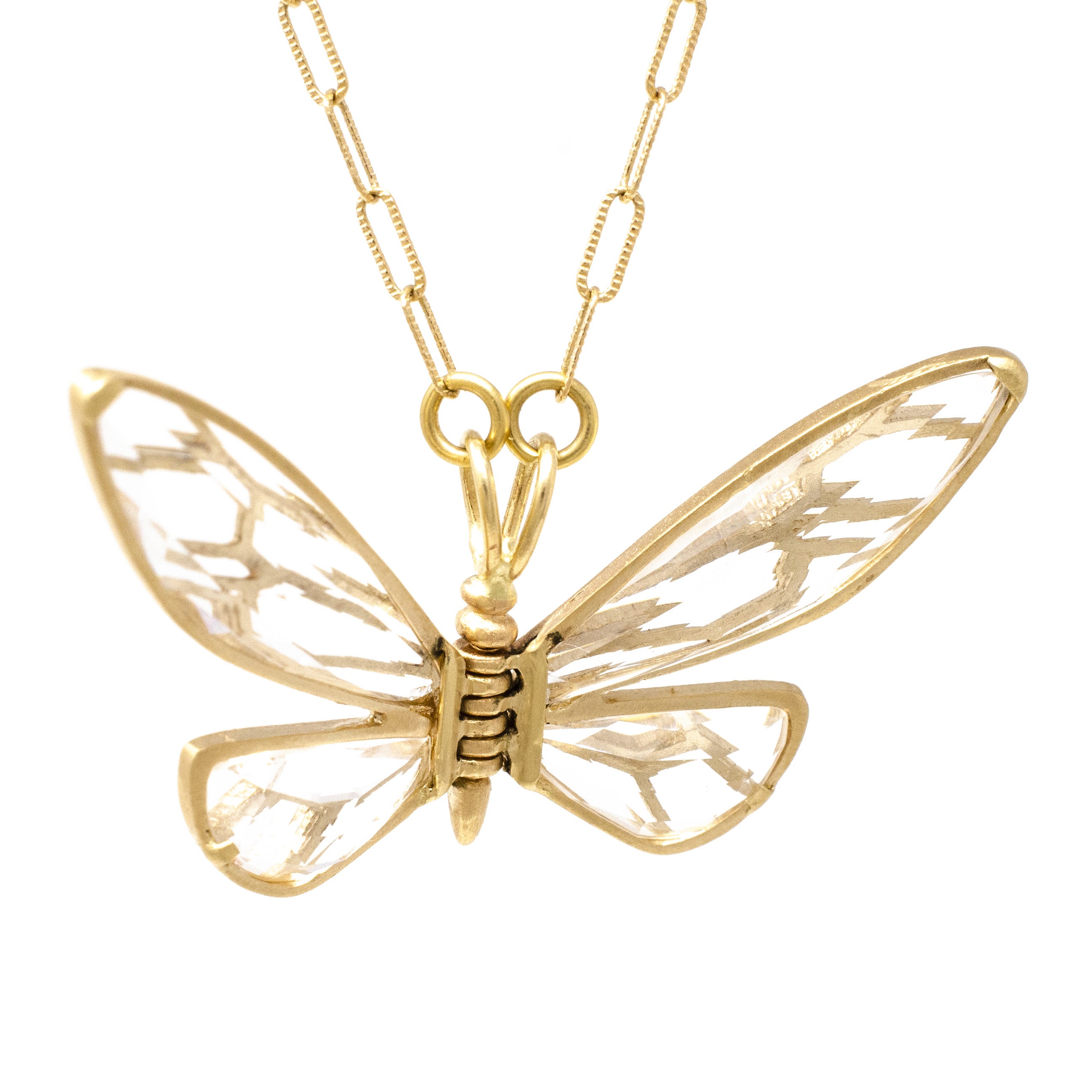 Kingdom Butterfly Quartz Necklace