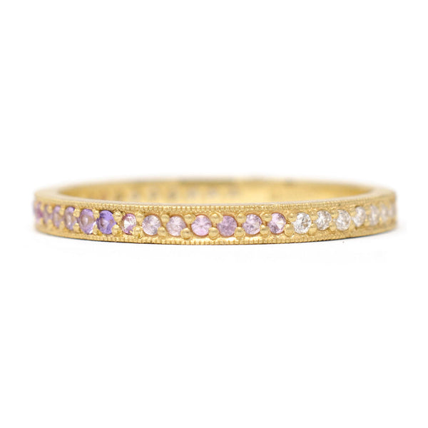 Stacking Unicorn Ombre Pave Diamond Band - Jennifer Dawes Design