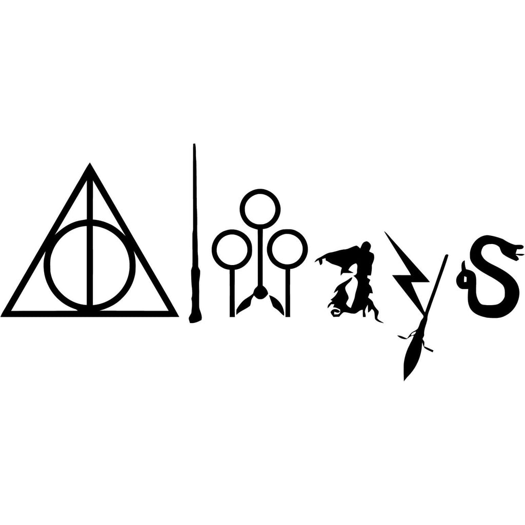Harry Potter Always with Symbols Vinyl Car Window Laptop ...