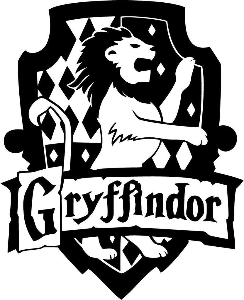 harry potter gryffindor house vinyl car window laptop decal sticker