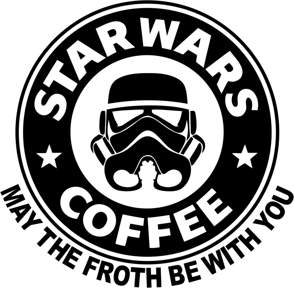star wars coffee sticker