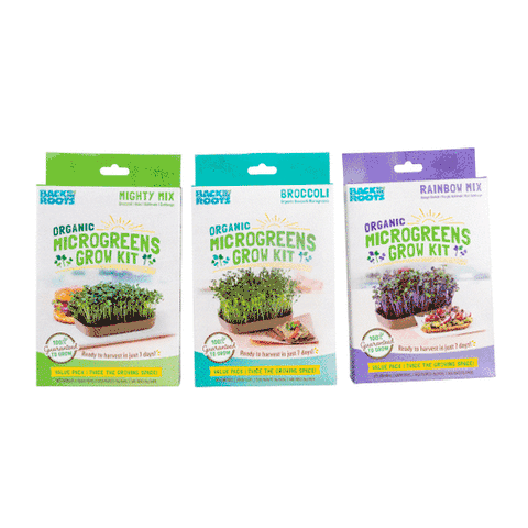 Organic Microgreens Kit, Variety 3-Pack 🌱 – Back to the Roots