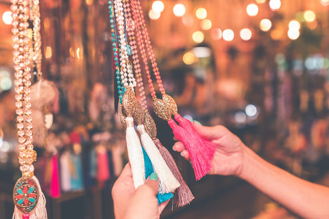 hanging tassels accessories hands 