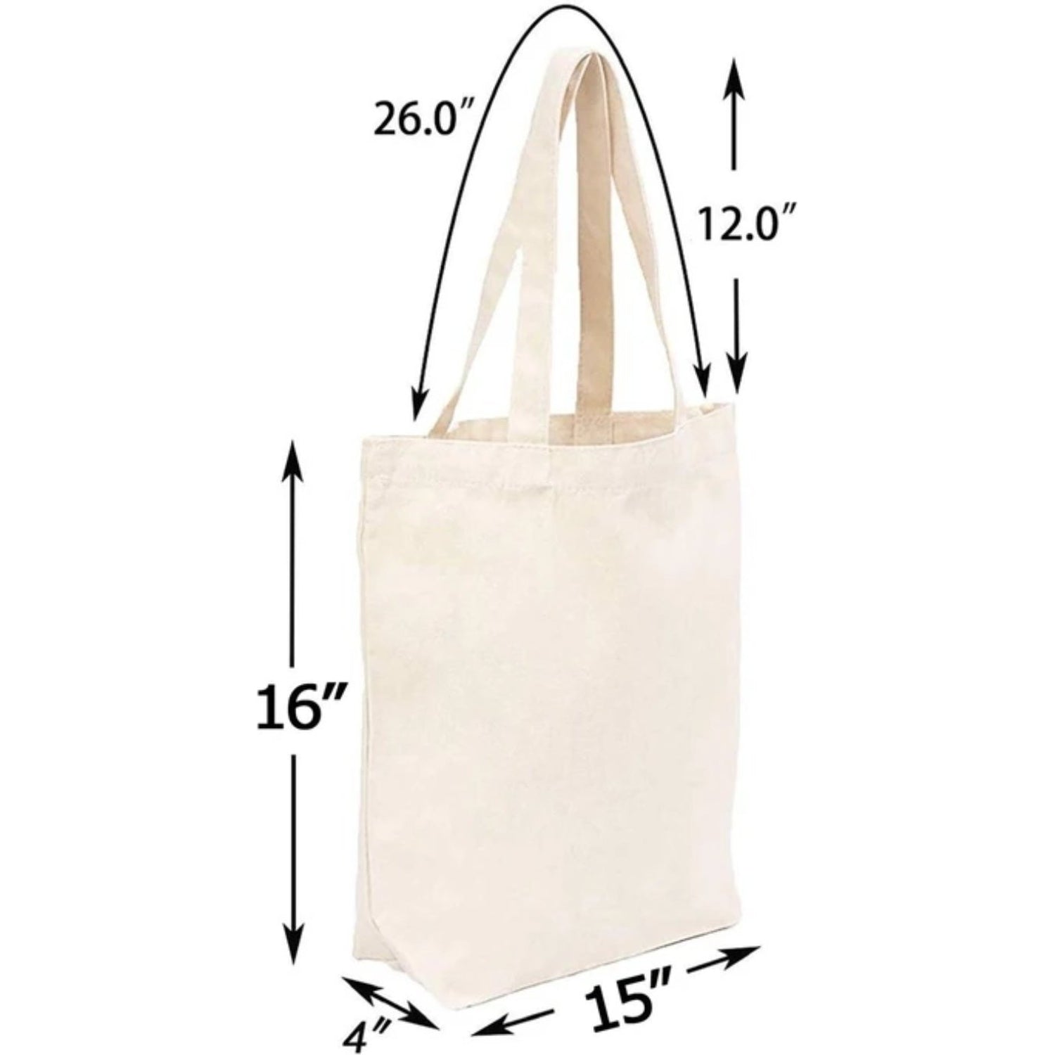 over the shoulder canvas tote bags