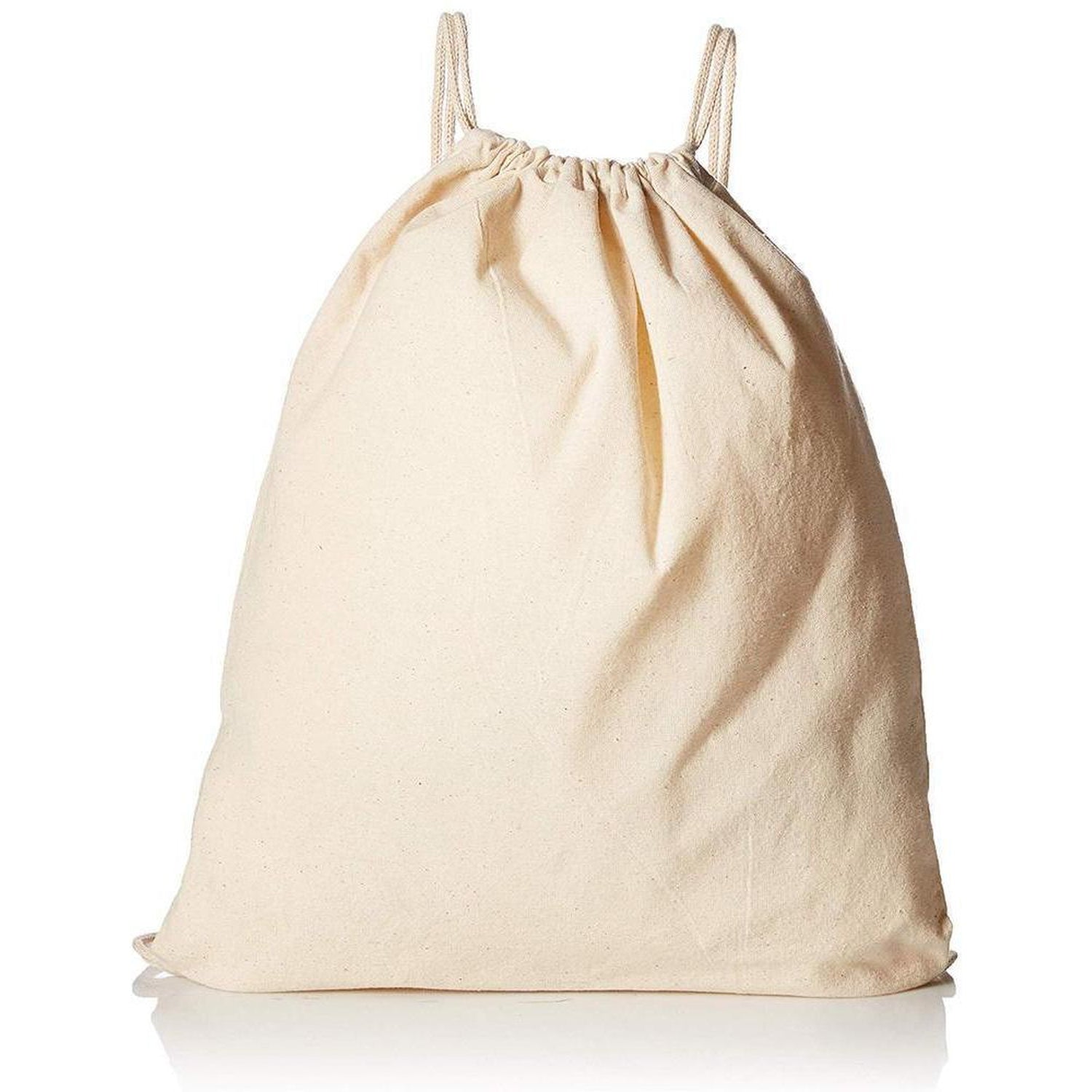 Organic Cotton Canvas Drawstring Bags in Bulk - OR18 – BagzDepot™