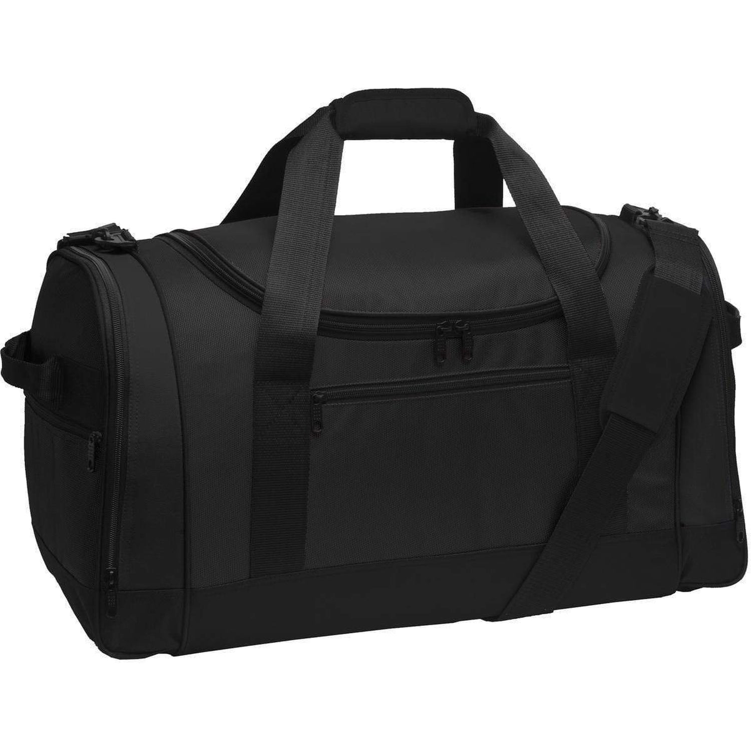 black travel duffle bag